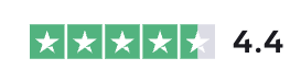 Rated 4.4 out of 5 on Trustpilot